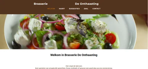 Website Brasserie De Onthaasting in Mol